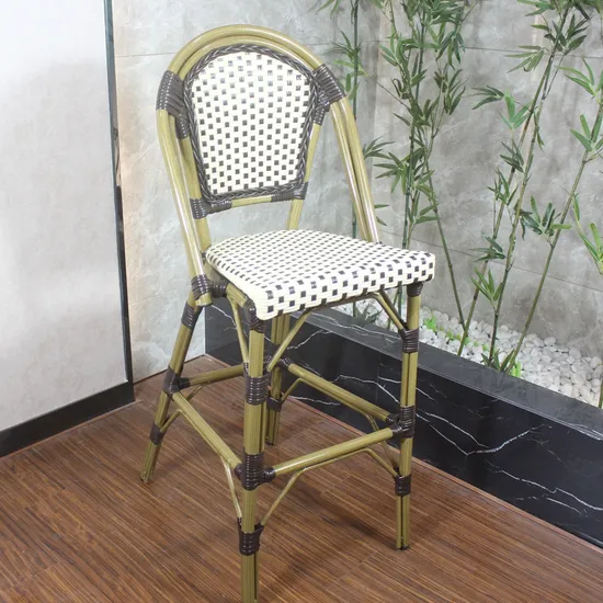 Modern Best Selling Products Wicker Counter Height Commercial High Chair for Counter Bar Stool Rattan Bistro Chair