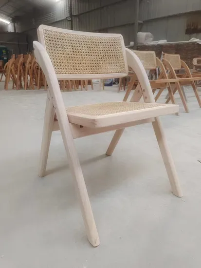 Compact Folding Rattan Chair Perfect for Small Spaces