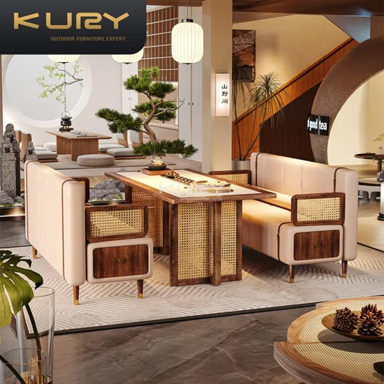 Cafe Leather Sectional Modern Bench Sofa Booth Seating Restaurant Furniture