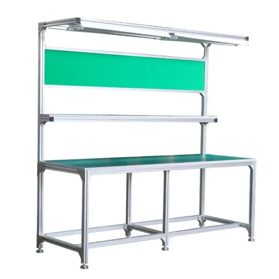 Workbench Industrial Assembly Line Working Table Workbench with LED Lighting