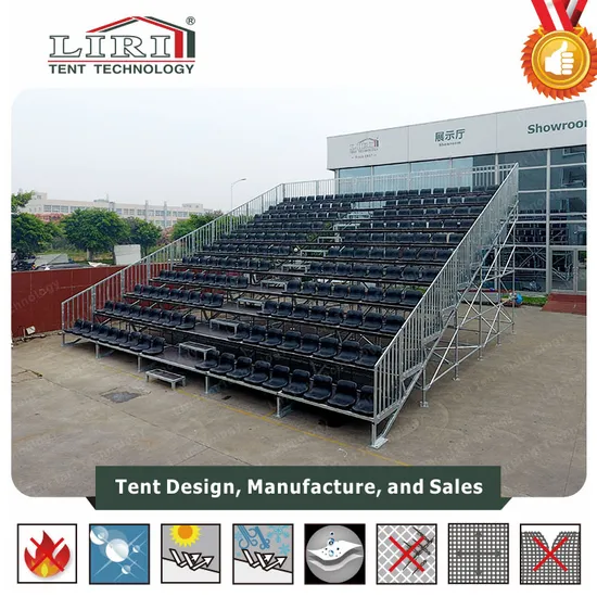 Concert/Gym/Sports Used Retractable Scaffolding Bleachers, Bleacher Seating, Mobile Grandstand