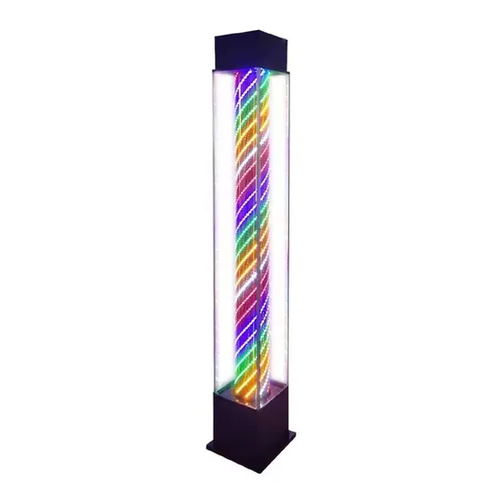 Beauty Salon Rotary Lamp LED Barber Shop Floor Lamps Barber Pole