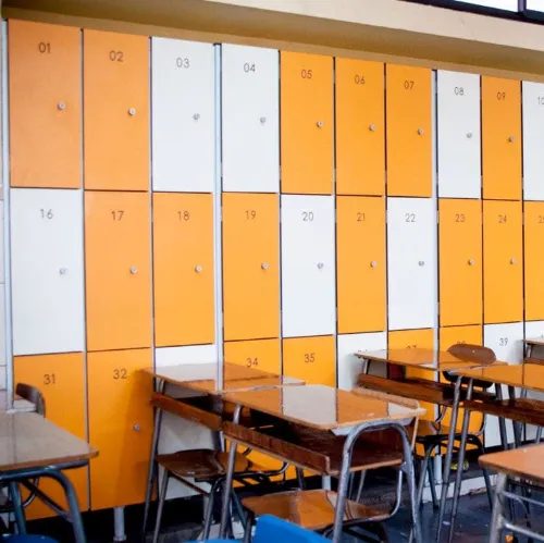 Sample Customization Modern Design 12mm HPL Compact Laminate 3 Door Lockers Gym