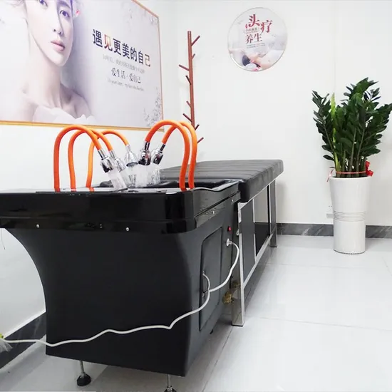 Japan Head SPA Equipment Black Shampoo Bed Head SPA Water Circulation Shampoo Bed with Water Tank