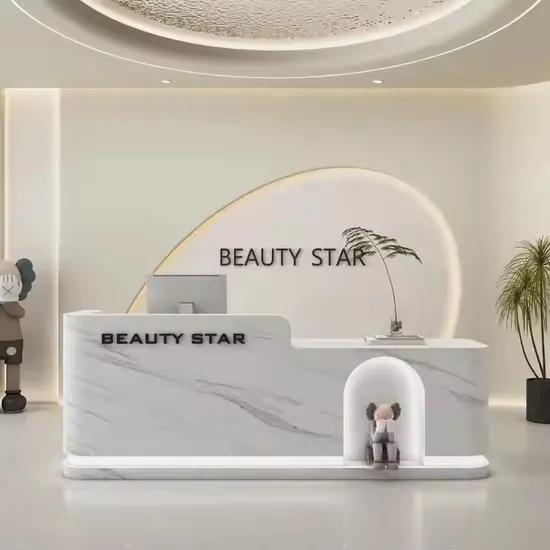 Extra Large Clinic Salon Reception Counter Desk