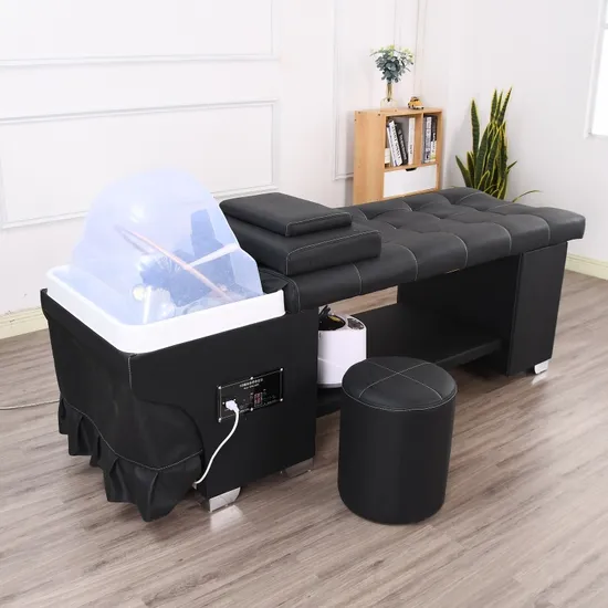 Hair SPA Head Bed Beauty Salon Fumigation Hydrotherapy Circulating Beauty Equipment Water Circulation Shampoo Bed