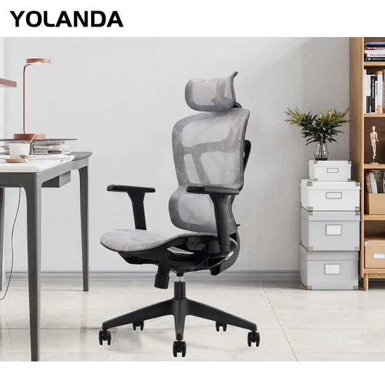 Yolanda Free Sample Wholesale Ergonomic Modern Manager Mesh New Adjustable Swivel Desk Connecting Armrest Executive Office Chair