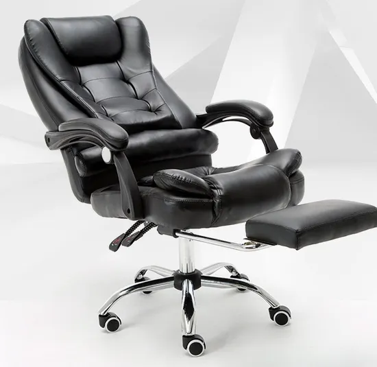Ergonomic Office Boss Massage High Back Swivel Computer Adjustable Leather Conference Chair