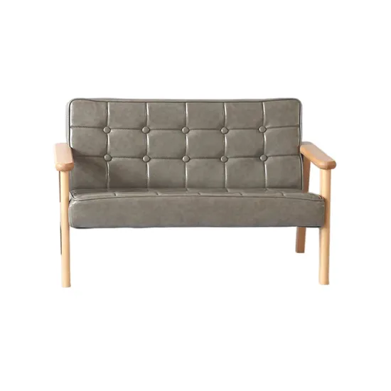 Professional Grey Children Sofa Chair with High Grade Solid Wood