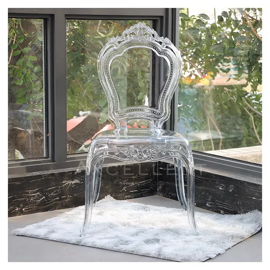 Wedding Banquet Party Event Transparent Clear Plastic Acrylic Resin Dining Chairs