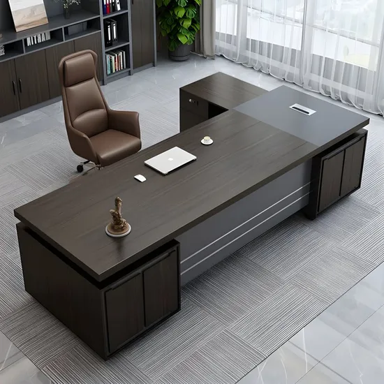 New Design Office Furniture Desk L Shaped Executive CEO Office Table