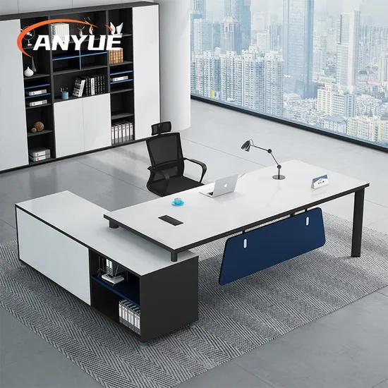 Office Furniture Office Desk Modern L Shaped Boss Director Executive Office Desk Wooden Executive Table
