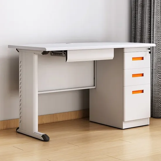 Office Furniture Metal Steel Office Computer Table Office Desk with 3 Drawers