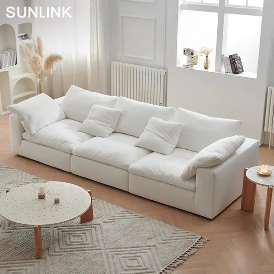 Living Room L Shape Sectional Couch Sofa Set Modern Furniture Vacuum Compression Packaging Soft Cushion Modular Compressed Sofa