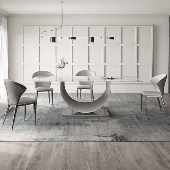 Suppliers Extendable Dining Set Round Dining Table Stone Dining Room Table Dining Table Sintered Stone Dining Table