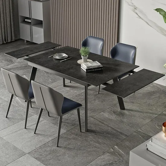 Living Room Hotel Furniture Restaurant Furniture Retractable Rectangular Dining Table with Factory Price