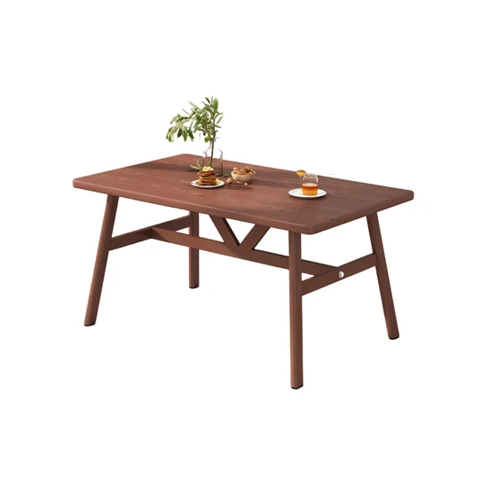 Light Luxury Solid Wood Rectangular Dining Table