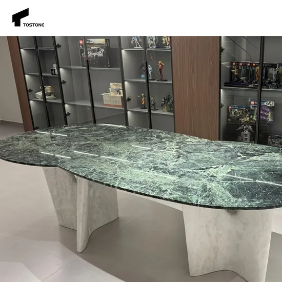 Tostone Verde Alpi Marble – The Perfect Blend of Sophistication and Luxury for Dining Tables