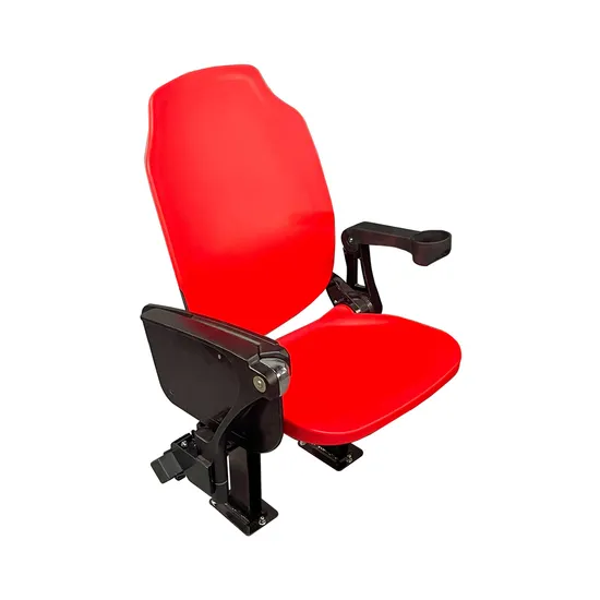Wholesale High Quality The Cheapest Price Fold Plastic Folding High Back Stadium Seating Chair with Armrest Writing Tablet for Sale for Bleachers