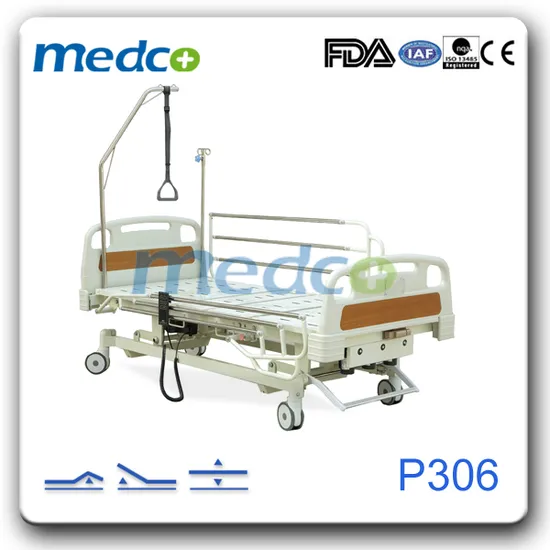 P306 Hospital Equipment 3-Functions Electric Hospital Bed