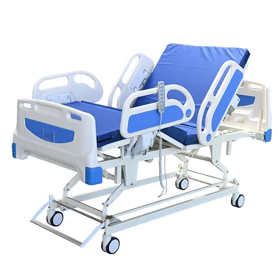 [Ki-E05b] Electric 5 Five Functions Adjustable Hospital Bed on Casters for Medical and Intenstive Care as Hospital Furniture and Equipment