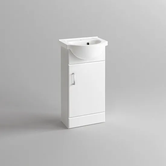 1200mm Modern Floor Mounted Ceramic Basin MDF Bathroom Furniture Vanity Cabinet