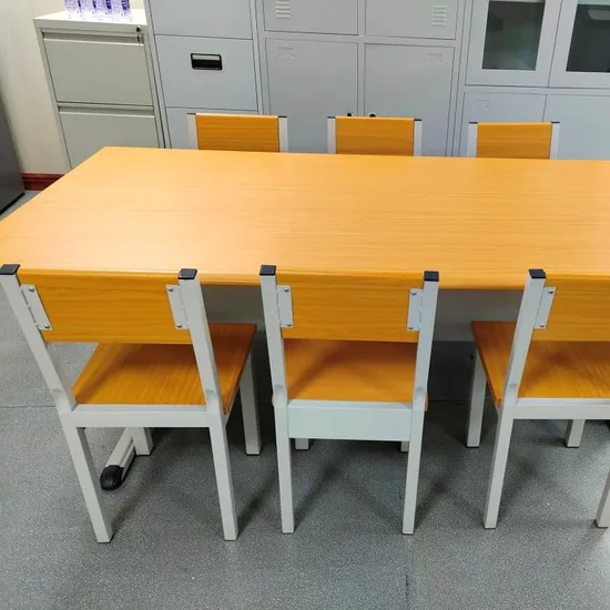 Library Desk School Reading Table Steel Frame MDF Desktop
