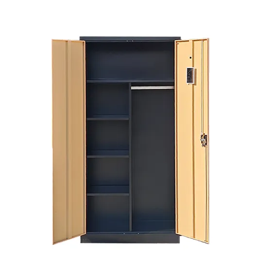 New Style Transfer Wood Grain Metal Wardrobe
