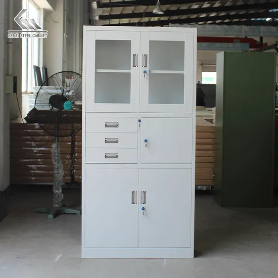 Wholesale Steel School Cupboard with 3 Drawers Metal Office Book File Storage Cabinets