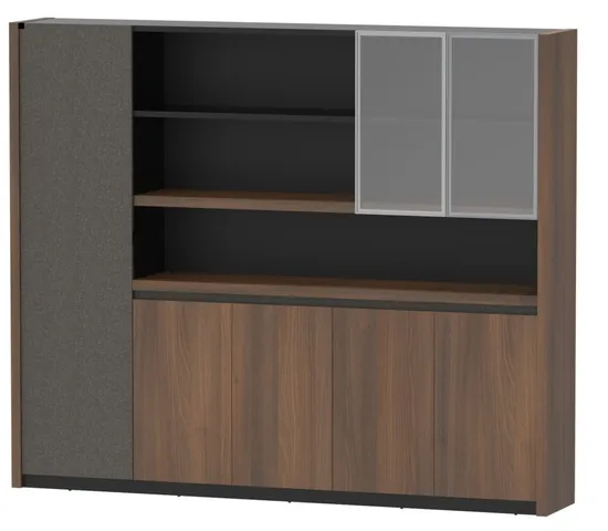 Big Size Office Melamine Particle Board Moden Design Wooden High Filing Cabinet