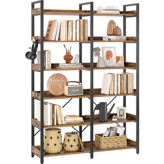 Bookshelf Modern Corner Bookcase Large Open Shelf Bookcase Tall Bookshelves Storage Display Rack