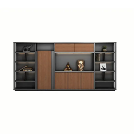High End Luxury Modern Design Wooden Executive Office High Office Cabinet B-Rt21-40 Large Office Filling Storage with Factory Price for Project and Wholesale