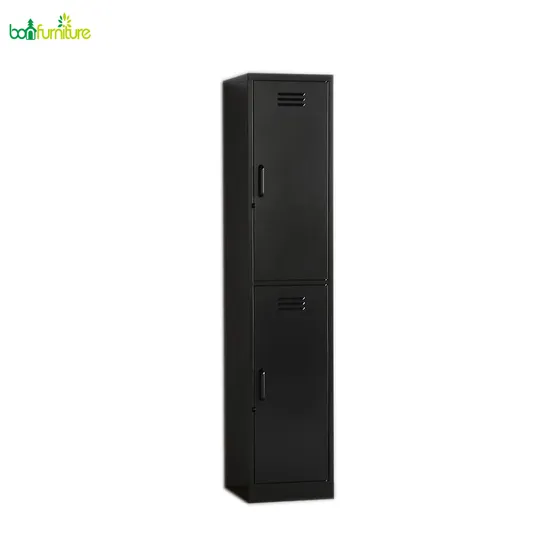 2 Door Storage Clothes Wardrobe Single Metal Locker Iron Almirah Cabinet