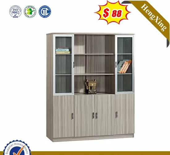Antique Cheap Modern Office School Classroom Furniture Display File Cupboard Glass Door Wooden Filing Cabinets