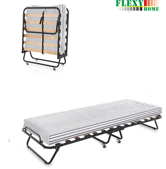 Folding Guest Bed Hotel Extra Adding Foldable Bed with Mattress