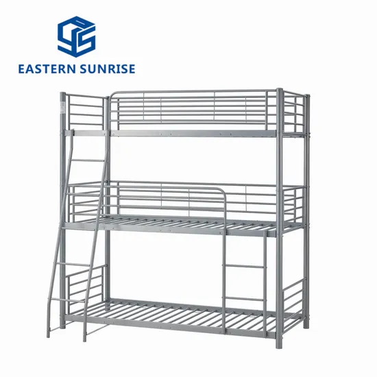 Dormitory Metal Triple Bunk Beds for School Adult Students