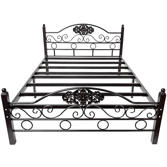 European Latest Style Bedroom Furniture Metal King Size Single Bed Frame