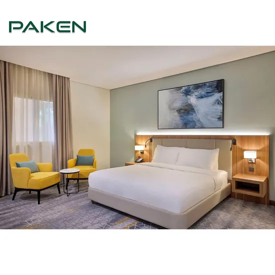 Custom Made Modern Hospitality Apartment Guest Room King Size Bed Bedroom Full Sets 5 Star Luxury Wooden Hotel Furniture