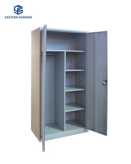 Metal Steel Cupboard Wardrobe Cabinet Office Furniture for Home and School Use