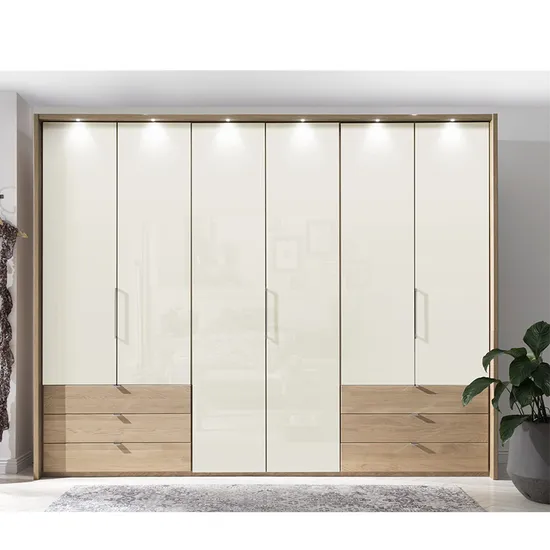 Prima Factory White Lacquer Closet Cabinets Bedroom Furniture