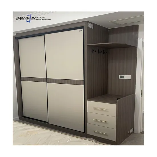 Customized Modern Luxury Wardrobe with Aluminum Frame Closet for Bedroom