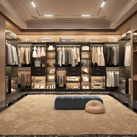 Modern Design High End Home Hotel Furniture Walk-in Wardrobe