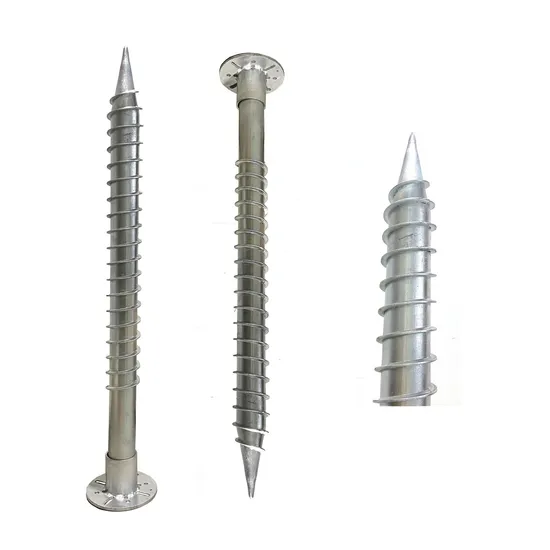 Carbon Steel Q235 Solar Mounting System Foundation Galvanized Anchor Pile Ground Screw