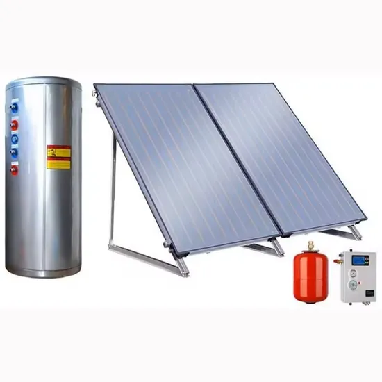 Split 400 Liters Water System Blue Coating Flat Plate with Copper Tp2 Header and Riser Pipe