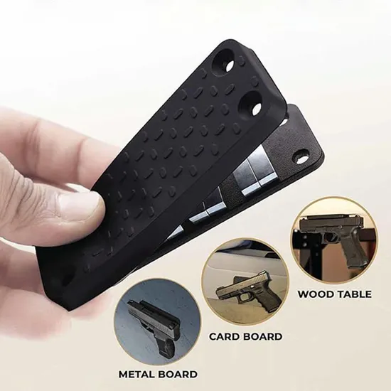 Gun Holder Gun Magnet Mount Strong Force 52lbs Black Rubber Cover Gun Magnet