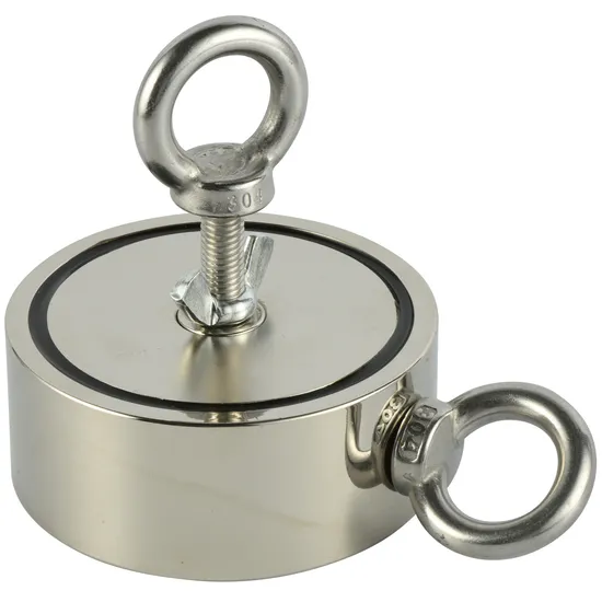 F400 Two Side Strong Neodymium Fishing Magnet with 1200kgs/2600lbs Pull Force