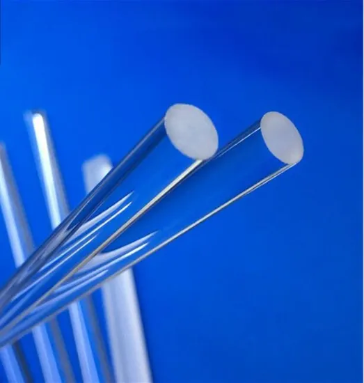 Custom Transparent Light/Flow Quartz Glass Rod High Temperature Resistance High Light Transmittance