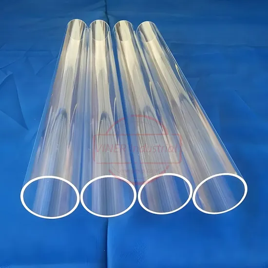 High Temperature Resistance Fused Silica Glass Quartz Furnace Tube