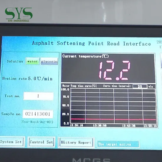 Sys20 Automatic Asphalt Softening Point Tester/Bitumen