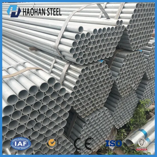Factory Direct Sales Hot Dipped Galvanized Iron Steel Round Pipe ASTM A106 API 5L Q235 Q355 Dx51d Dx52D Seamless Carbon Gi Steel Pipes for Construction